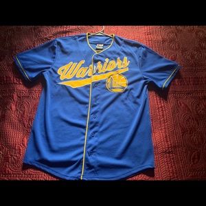 #46 Warriors button up jersey